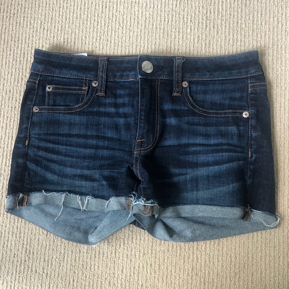 Dark Wash Denim Women's Shorts - Classic Casual Style